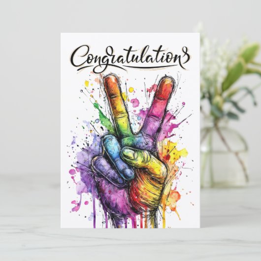 INVITATION CONGRATULATIONS  (Debout devant)