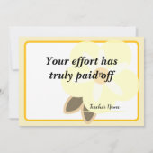 Invitation Congratulations Fantastic Effort Today Card (Dos)