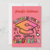 Invitation Congratulations on Graduation (Devant)