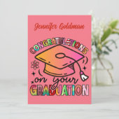 Invitation Congratulations on Graduation (Debout devant)