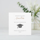 Invitation Congratulations On Your Graduation Card (Debout devant)