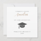 Invitation Congratulations On Your Graduation Card (Devant)