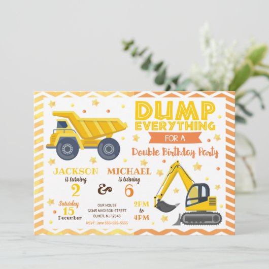 Invitation conjointe à l'anniversaire de la constr (Debout devant)