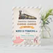 Invitation conjointe à l'anniversaire du train et (Debout devant)