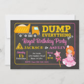 Invitation conjointe d'anniversaire de Constructio (Devant)