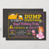 Invitation conjointe d'anniversaire de Constructio (Devant / Derrière)