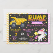 Invitation conjointe d'anniversaire de la construc (Devant)