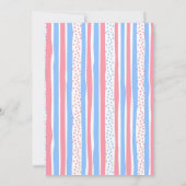 Invitation conjointe d'anniversaire de Memaid et d (Dos)