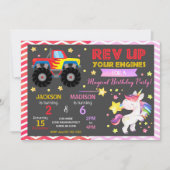 Invitation conjointe d'anniversaire de Monster Tru (Devant)