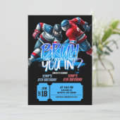Invitation conjointe d'anniversaire de teenager de (Debout devant)