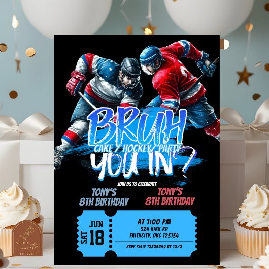 Invitation conjointe d'anniversaire de teenager de