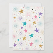 Invitation conjointe d'anniversaire pour princesse (Dos)