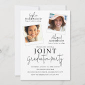Invitation conjointe de fête de fin d'études en ph (Devant)