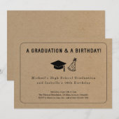 Invitation conjointe pour la remise des diplômes e (Devant / Derrière)