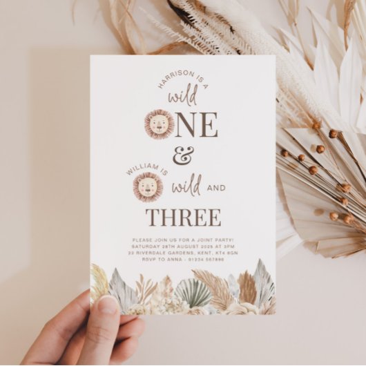 Invitation conjointe pour le Wild One et le Wild a