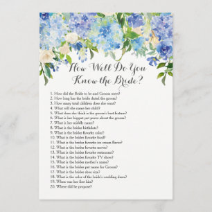 Invitation Connais-tu bien la mariée ?