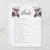 Invitation Connaissez-vous bien le jeu de la Fête des mariées (Devant)