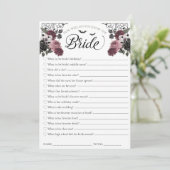 Invitation Connaissez-vous bien le jeu de la Fête des mariées (Debout devant)