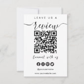 Invitation Connectez-vous avec le code QR Us | Laissez-Nous U (Devant)