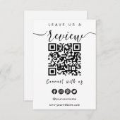 Invitation Connectez-vous avec le code QR Us | Laissez-Nous U (Devant / Derrière)