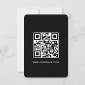 Invitation Connectons-nous ! Code QR du logo du site de média (Dos)