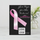 Invitation Conscience de cancer du sein de modèle (Debout devant)