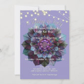 Invitation Conseil de feuilles | Mandala Art P&B (Devant)