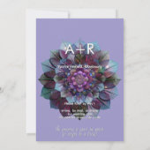 Invitation Conseil de feuilles | Mandala Art P&B (Dos)