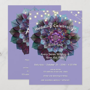 Invitation Conseil de feuilles   Mandala Art P&B