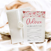 Invitation Conseil de Saint Valentin rose pour le Baby shower