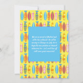 Invitation Conseil de Surf de la partie de surf (Dos)