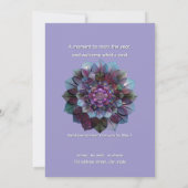 Invitation Conseil des Feuilles | Mandala Art P&B (Dos)