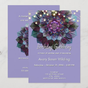 Invitation Conseil des Feuilles   Mandala Art P&B