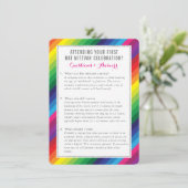 Invitation Conseil d'information de service bat mitzvah arc-e (Debout devant)