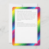 Invitation Conseil d'information de service bat mitzvah arc-e (Dos)