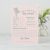 Invitation Conseil douche de plage de Pink Palm Springs pour (Debout devant)