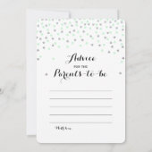 Invitation Conseil en bon état | de jeu de baby shower de (Dos)