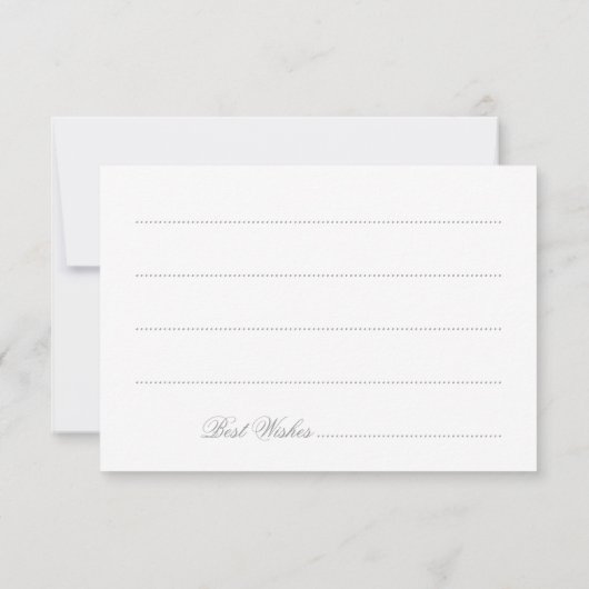 Invitation Conseil Fête des mariées Silver Bokeh Éclairage à  (Dos)