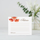 Invitation Conseil Mariage de la Fête de l'mariée des fleurs (Debout devant)