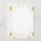 Invitation Conseil pour la mariée et la chambre Gold Suns Sta (Dos)