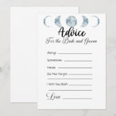 Invitation Conseil pour la mariée et la chambre Pale violet (Devant / Derrière)