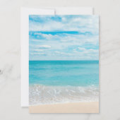 Invitation Conseil pour la mariée et la chambre plage et océa (Dos)