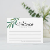 Invitation Conseil pour le Baby shower de verdure à vivre (Debout devant)