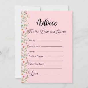 Invitation Conseil pour les Fleurs rose mariée et de chambre