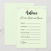 Invitation Conseil pour les lumières de suspension de mariée  (Devant / Derrière)