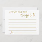 Invitation Conseil pour que la mère soit (Devant)