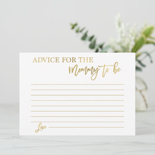 Invitation Conseil pour que la mère soit (Debout devant)