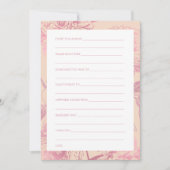 Invitation Conseil rose Gold Blush Rose Florale Fête des mari (Devant)