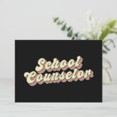 Invitation Conseiller d'orientation scolaire rétro Professeur (Debout devant)