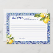 Invitation Conseils aux citrons de la légende principale pour (Devant)